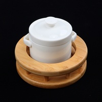 Sous-plat en bambou durable de qualité supérieure, résistant à la chaleur, anti-brûlure, support pour casseroles, sous-verre professionnel pour la cuisine, pour bols et cuiseurs vapeur