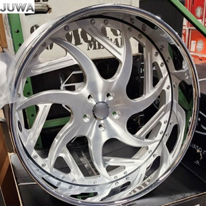 Jantes forgées JUWA 2 pièces 18 19 20 pouces décalées pour M3/M4/X5/X3/<span class=keywords><strong>Z4</strong></span> avec lèvre polie miroir 5x120/114.3/130 PCD - Product Image 3