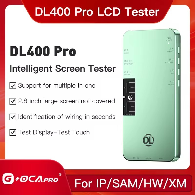 DL400 Pro 画面テスター iPhone 液晶 タッチ 31枚セット DL400 Pro LCDスクリーンテスター｜iPhone 6-15対応モバイル修理ツール