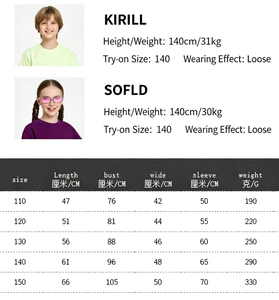 <span class=keywords><strong>T</strong></span>-shirts personnalisés Y-X pour enfants, hauts en coton à col rond et manches longues pour filles et garçons, <span class=keywords><strong>t</strong></span>-shirts surdimensionnés - Product Image 5