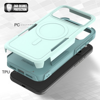 Coque de téléphone portable en silicone magnétique pour iPhone 17 Pro Max, motif animal, protection anti-chute renforcée aux quatre coins, moulage par injection