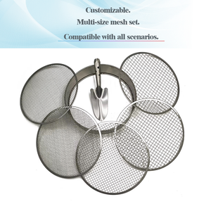 Fournisseur d'usine : Ensemble de tamis à terre en acier inoxydable 304 sur mesure, mailles rondes de 1, 3, 6, 9, 12 mm pour jardin. Approvisionnement direct usine accepté. - Product Image 4