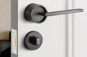 Serratura Meccanica Silenziosa Europea in Alluminio Impermeabile con Pulsante, Maniglia Moderna per Interni, Universale per Camera da Letto e Soggiorno - Product Image 5