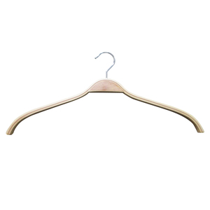 Perchas de madera premium básicas para ropa, diseño plano para exhibición de prendas en suitis de hotel de lujo, percha de madera plana para ropa. - Product Image 1