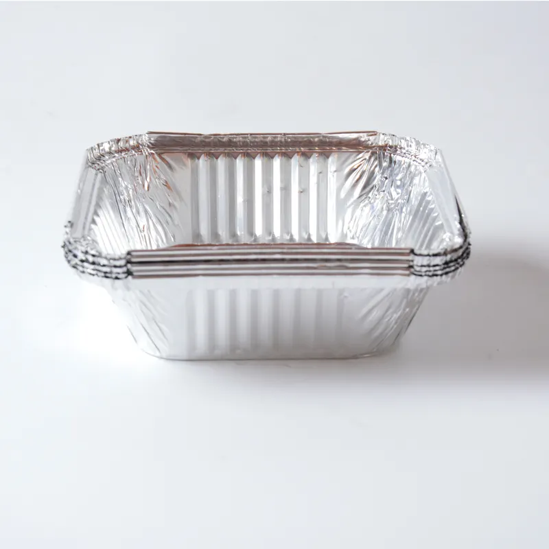 Full size aluminium foil container aluminium foil pizza pans small aluminium foil trays