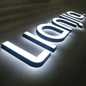 Letrero de acrílico con letras iluminadas <span class=keywords><strong>LED</strong></span> más vendido, letrero de letras <span class=keywords><strong>LED</strong></span> retroiluminado portátil, letrero de negocios - Product Image 1