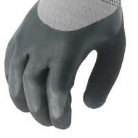 Gants de travail thermiques en acrylique résistant aux coupures MaxiPact HPPE ANSI A3, paume enduite de latex sablé, pour la manipulation du verre