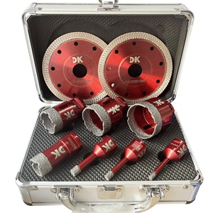 Chuyên nghiệp chất lượng Châu Âu chân không brazed kim cương crowns lỗ Saw lõi Khoan Bits thiết lập cho Glass gạch ceramic đá cẩm thạch - Product Image 1
