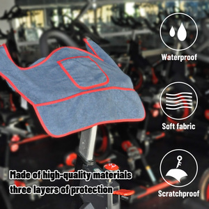 Serviette pour cadre de vélo de spinning, microfibre super absorbante, antidérapante, élastique, protection contre la transpiration, protection du cadre, salle de sport/studio, vente en gros et OEM - Product Image 3