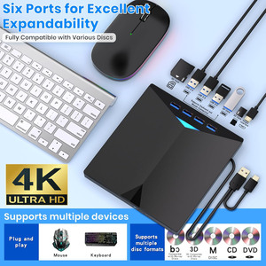 Grabadora <span class=keywords><strong>de</strong></span> <span class=keywords><strong>Blu</strong></span>-<span class=keywords><strong>Ray</strong></span> 4K Externa y <span class=keywords><strong>Lector</strong></span> <span class=keywords><strong>de</strong></span> Tarjetas, USB 3.0 con <span class=keywords><strong>Lector</strong></span> <span class=keywords><strong>de</strong></span> Tarjetas TPEC Compatible con 3D, Apta <span class=keywords><strong>para</strong></span> Portátiles y Computadoras <span class=keywords><strong>de</strong></span> Escritorio - Product Image 6