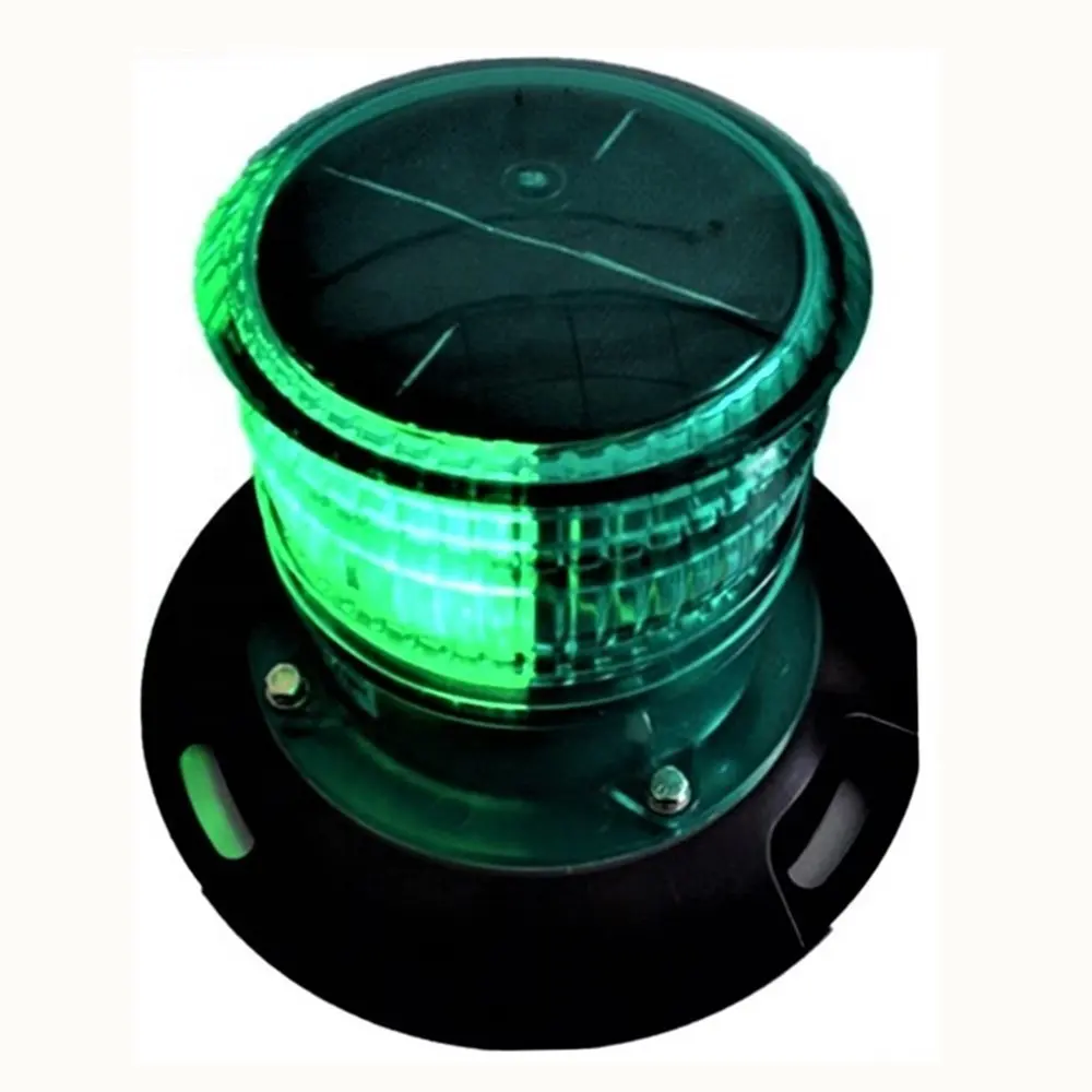 DOUBLEWISE Non-powered Marine Equipment Solar LED Tug Barge Boat Navigation Light