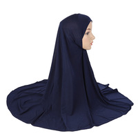 Bufandas étnicas de buena calidad, placa de luz de Color puro, sombrero árabe, accesorios Hijab, gorras Hijab de Malasia