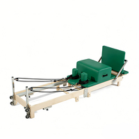 Equipo Comercial de Pilates, Reformers para Flexibilidad, Estiramiento Muscular Corporal, Reformer de Madera de Arce, Reformer Plegable de Madera de Arce para Gimnasio o Estudio