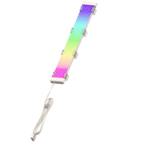 Cable de tira LED ARGB para computadora de juegos, 5V 3 pines, silicona, para aplicaciones de escritorio, GPU, placa base, con funda, 12 meses de garantía