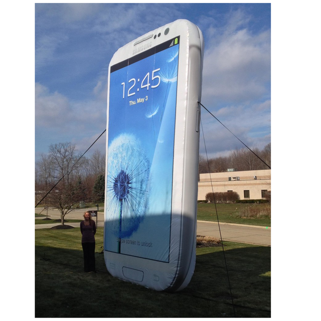 America 4m Height Smart Inflatable Replica Mobile iphone for Advertising Events