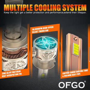 Faro LED REDSEA Super Brillante R20B H11, 20000lm, 200W, Lámpara de Faro LED H1 H4 H7 H11, Bombilla de Faro LED para Toyota Corolla - Product Image 4