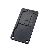 Plaque en plastique nylon noir usinée CNC OEM, plaque de fixation en plastique usinée CNC de précision, pièces mécaniques en plastique CNC personnalisées