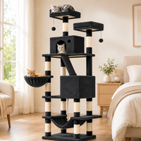 Arbre à chat en sisal multi-niveaux extra-haut en peluche pour la vente en gros