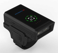 Escáner de código de barras de anillo portátil, lector de códigos QR 1D 2D, Bluetooth inalámbrico, mini sensor automático de dedo, colector de datos portátil