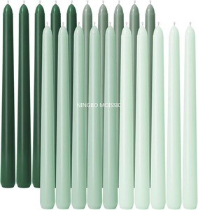 Red Pillar <b>Candles</b>-10 Inch Dripless Unscented Flameless <b>Dinner</b> <b>Candle</b>-Paraffin Wax Cotton Wicks 8 Hour Burn Christmas Easter - Product Image 2