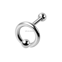 Piercing corporel personnalisé anneau de perle captive de grand calibre anneau d'oreille anneaux de piercing à action de ressort