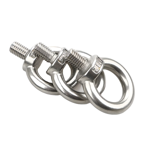 M4 M5 M6 M8 M12 M32 M33 Acero inoxidable completamente roscado <span class=keywords><strong>SS</strong></span> 304/316 Perno de ojo de elevación giratorio DIN580 Acabado liso - Product Image 3