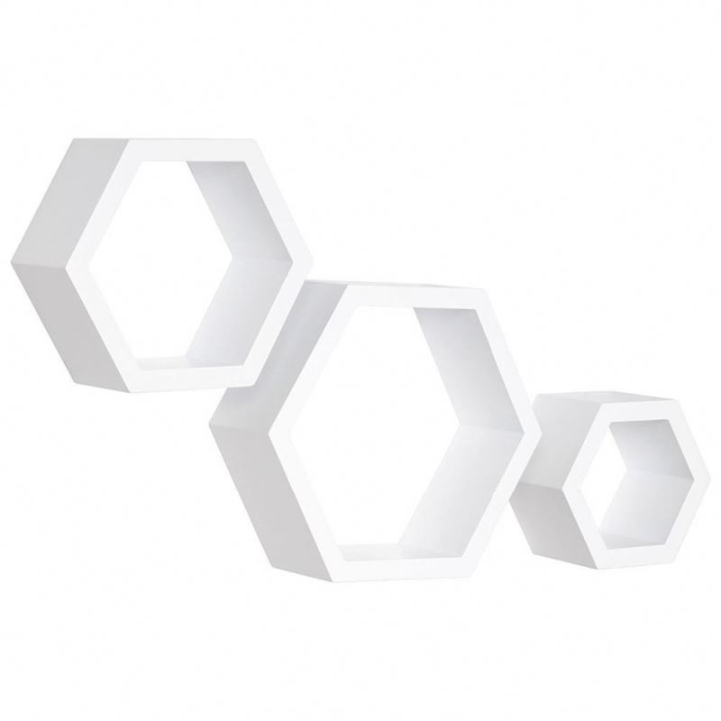 Moderne Décoratif Étagère Murale Cube en bois meubles en nid d'abeille étagère murale