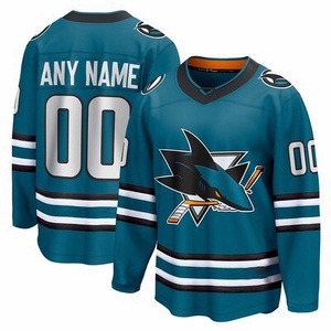 Venta al por mayor barato de alta calidad San José Hockey sobre hielo cosido impreso Jersey Venta caliente American All Team New NHLing Sports Jerseys - Product Image 3