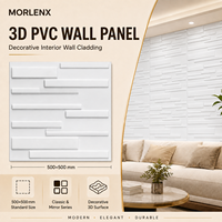 Panel de Pared 3D de PVC Estilo Ladrillo Lineal MORLENX, Panel Decorativo en Relieve para Interiores de Cafés, Bares y Pasillos
