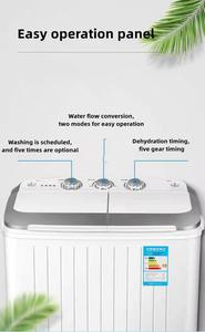 Semi Automatic New Compact Twin Tub <strong>Portable</strong> <strong>Washing</strong> <strong>Machine</strong> With Filter - Product Image 6
