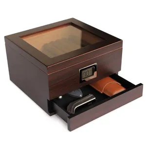 Boîte à cigares en bois bon marché de mode de nouveau design de fournisseur supérieur avec le logo