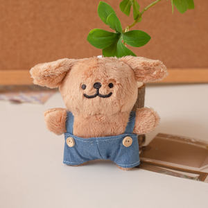 Güzel Mini ayı peluş oyuncak özel hayvan tasarım 12-15cm çevre dostu PP pamuk dolum yumuşak peluş anahtarlık - Product Image 3