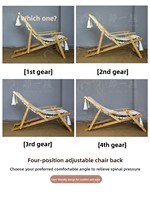 Fauteuil suspendu original tissé à la main, style marocain, pliable, en bambou, pour jardin, extérieur, adulte, loisirs, portable, antidérapant