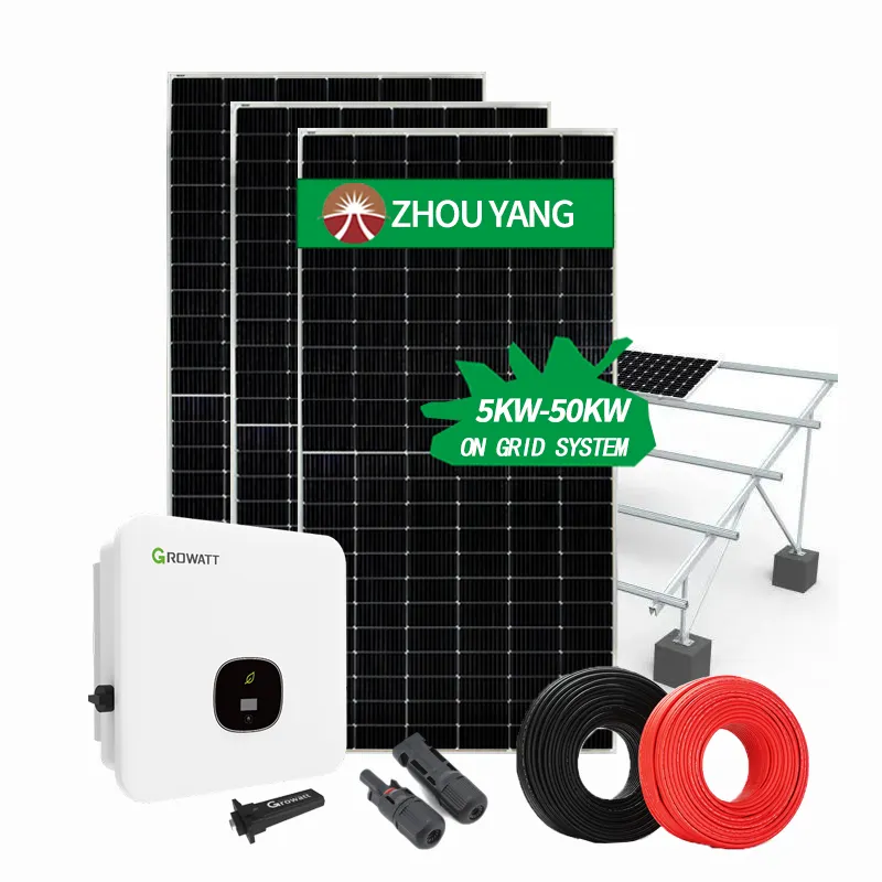 On Grid Solar System 5kw 10kw 15kw Solar Power System all in one solar system price solar kits for home grid 20kw