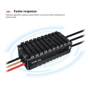 Contrôleur électronique de vitesse moteur haute puissance UH200 12-24S 200A ESC 1050us-1940us, compatible RS-485 IPX4 pour drones de transport de charges lourdes - Product Image 4