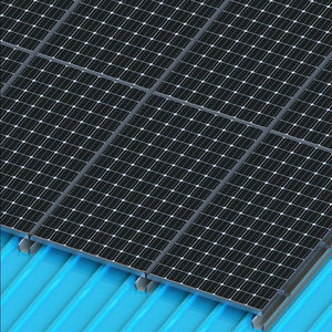 Système de montage de panneaux solaires BIPV à angle fixe haute résistance pour toits résidentiels avec cadre en aluminium anodisé - Product Image 6