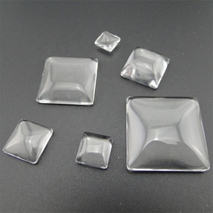 Cabochon carré clair à dos plat, 12 pièces, 10- 54mm, en verre - Product Image 6