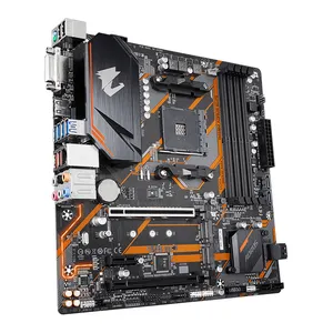 GA B450M AORUS精英台式机主板，适用于千兆字节B450 4-DDR4 M.2 USB3.1微型ATX 64G AM4 PC