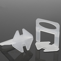 Système de nivellement de carrelage réutilisable, lot de 100 cales et clips pour système de nivellement de carrelage accessoire