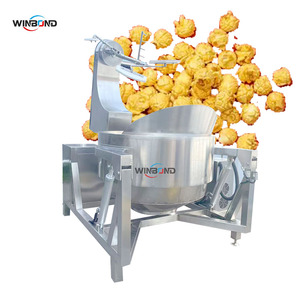 آلة صنع الفشار الصناعية المهنية بسعة 200 لتر تعمل بالغاز |   آلة صنع الفشار بالكراميل - سعر المصنع - Product Image 1