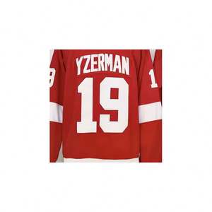 Jersey de Hockey Nacional de Steve Yzerman de Detroit, Listo para Enviar, Rojo, de la Mejor Calidad, Cosido - Product Image 1