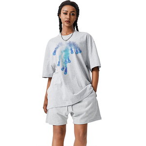 เสื้อยืดคอกลมทรงโอเวอร์ไซส์ ผ้าคอตตอนหนานุ่ม ระบายอากาศได้ดี คุณภาพสูง แขนเสื้อแบบดรอปไหล่ สไตล์วินเทจ สตรีทแวร์ - Product Image 3