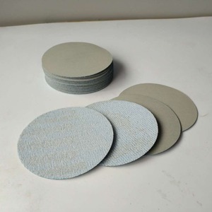 Disco de papel de lija flocado gris importado de 1-7 pulgadas con reverso adhesivo para pulido de espejos - Product Image 3