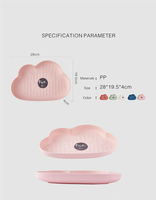 Creatieve Wolkenplaat Plastic Fruit Tropische Stijl Nordic Schotelplaat Fruitachtige Pure Kleur Snackplaat