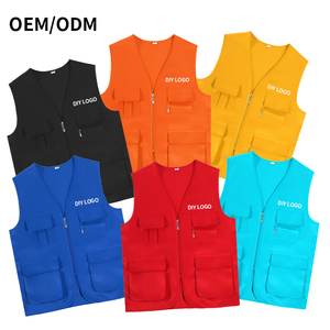 Gilet da Uomo all'Ingrosso con Tasche Multiple e Cerniera per Fotografia all'Aperto, Pesca, Casual, <span class=keywords><strong>Sport</strong></span>, Lavoro, Logo Personalizzabile - Product Image 4