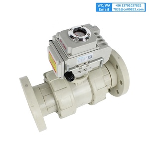 YMER <strong>UPVC</strong> Electric <strong>Ball</strong> <strong>Valve</strong> AC220V 10PPHFQ+CEA220S Open/colse With 2 Integrated Auxiliary Switches - Product Image 4
