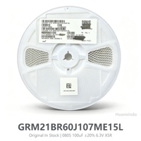 Condensateur céramique multicouche à montage en surface 0805 MLCC 100UF 6.3V X5R ±20% GRM21BR60J107ME15L pour assemblage de circuits imprimés SMT