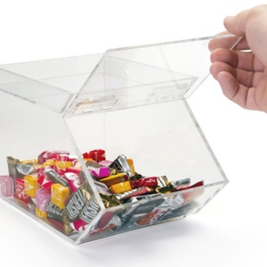 Boîte à bonbons en acrylique empilable personnalisée transparente, boîte à chocolat en plexiglas - Product Image 2