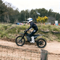 Moto tout-terrain électrique à suspension intégrale 72V48Ah avec moteur centralisé de 6000W
