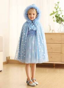 Nuevo Estilo de Capa de Princesa Elsa para Disfraz de Cosplay, Elegante y Bonita Capa para Niñas - Product Image 5